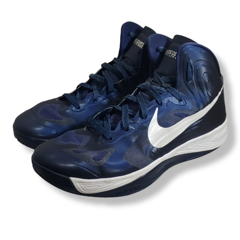 Men's Nike Hyperfuse TB 525019 401 Blue White Basketball 2012 DS